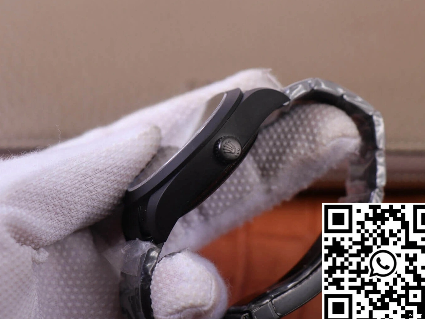 watch Black LNT01HS-001 Noir Factory Label Design Rolex Replica Base Milgauss 116400 case JB 0330